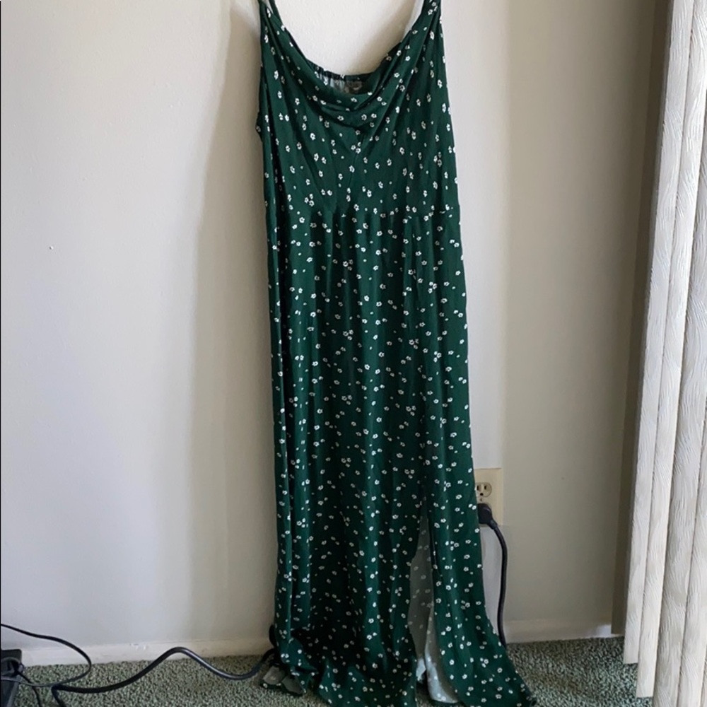 Midi cowl neck dress